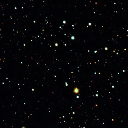 Bright speckles of stars against the black background of space
