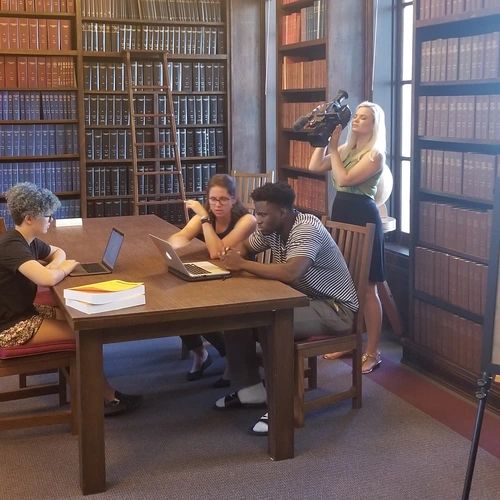 Summer students interviewed by local news