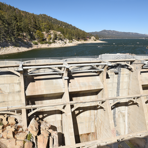 Bear Valley Dam.